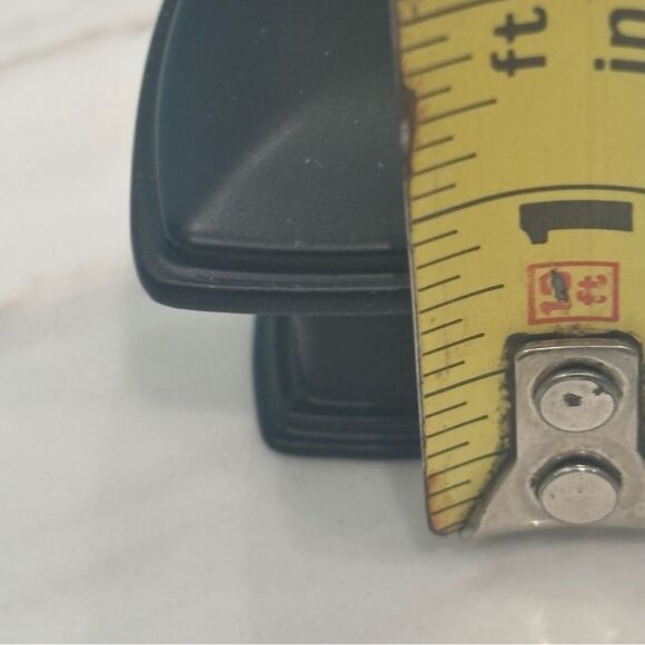 NEW 9 Flat Black Modern Cabinet Hardware Knobs Square - Picture 5 of 6